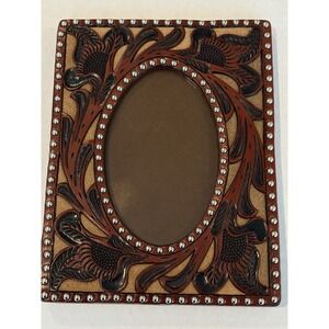 Western‎ Studded Leather 5X7, 4X6 Picture Frame~3D Belt Co~Desk Top~